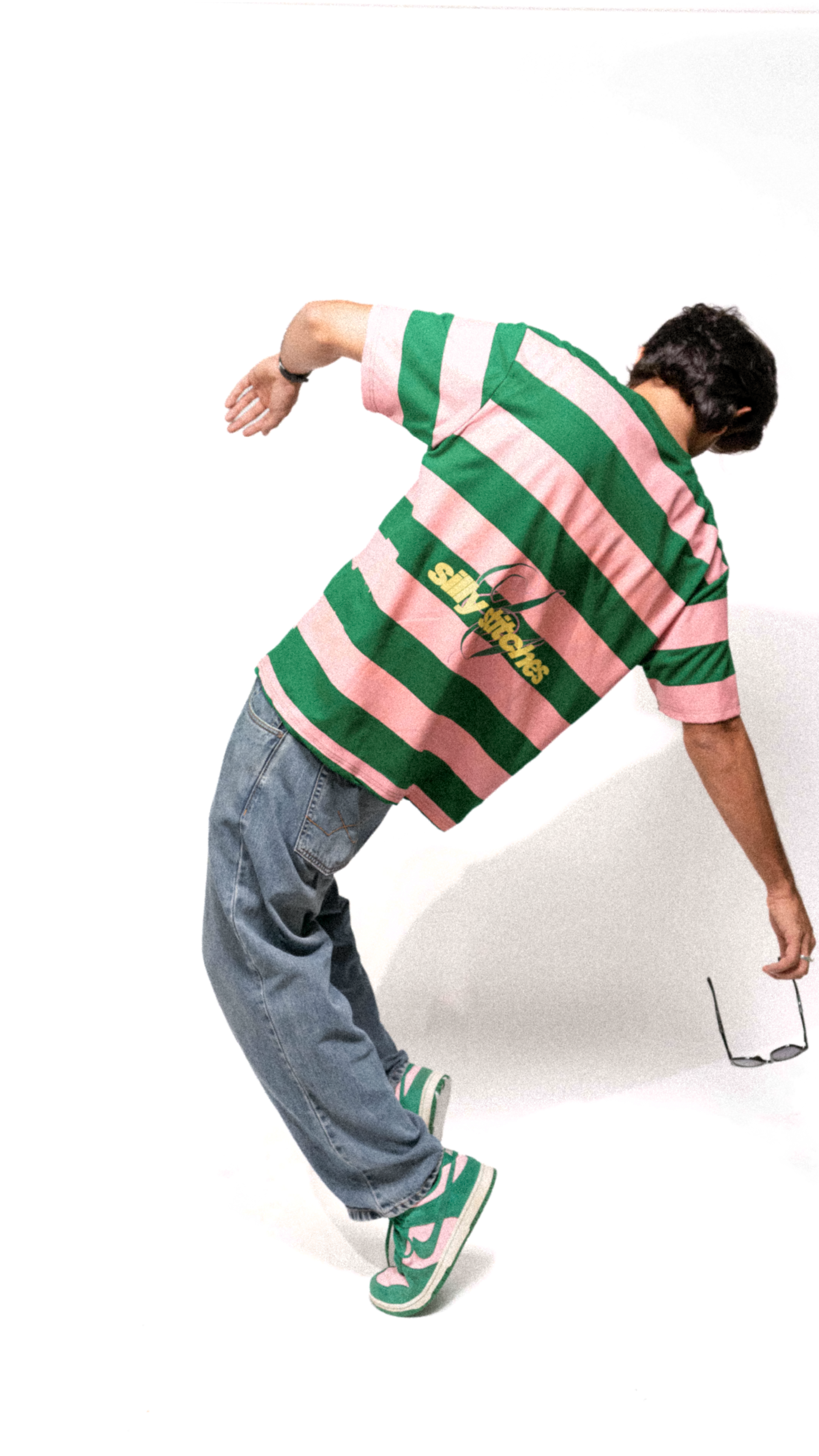 PINK & GREEN STRIPES T-SHIRT - VERANO CONTIGO