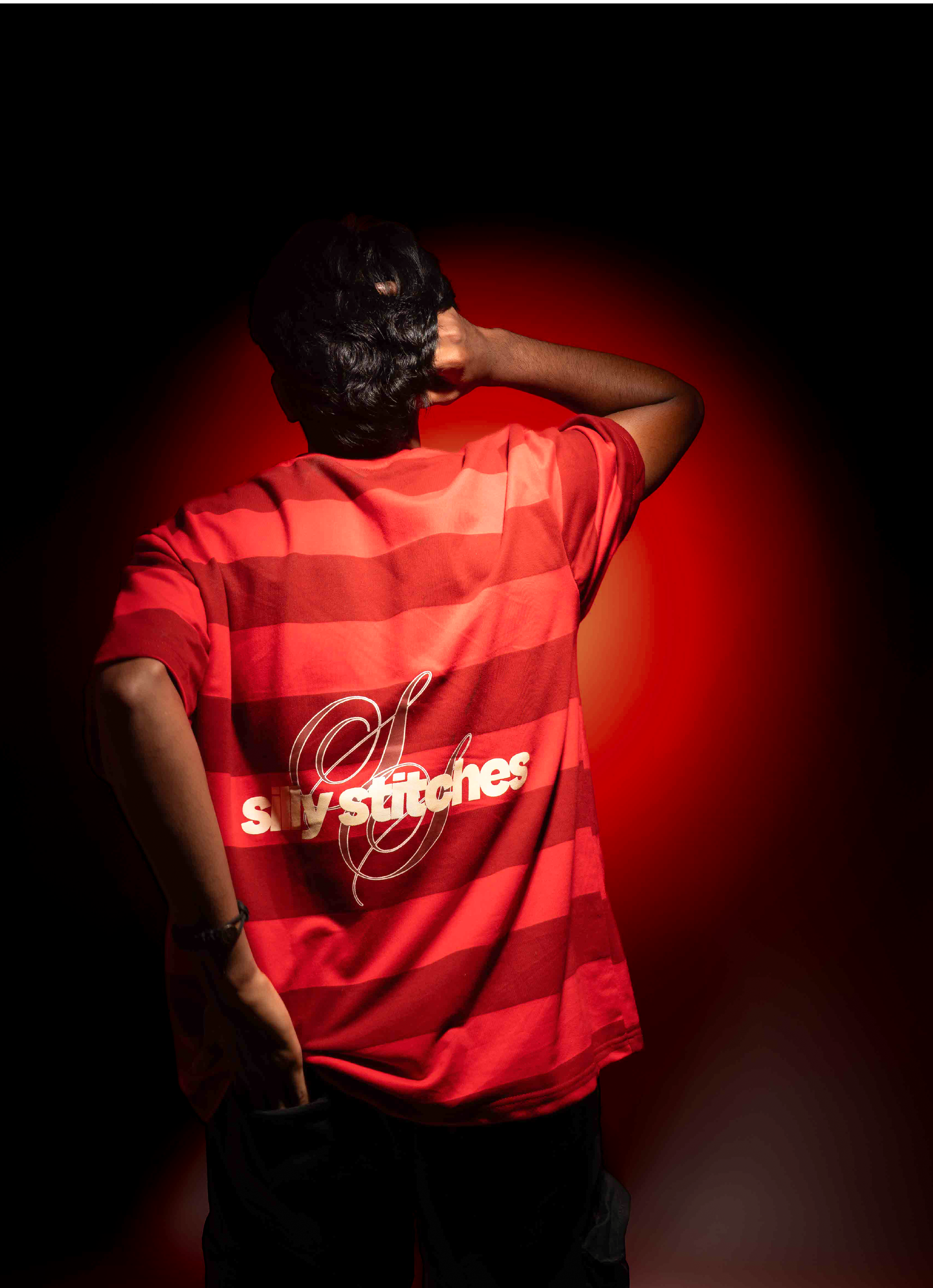 RED & BURGANDY STRIPES T-SHIRT - VERANO CONTIGO