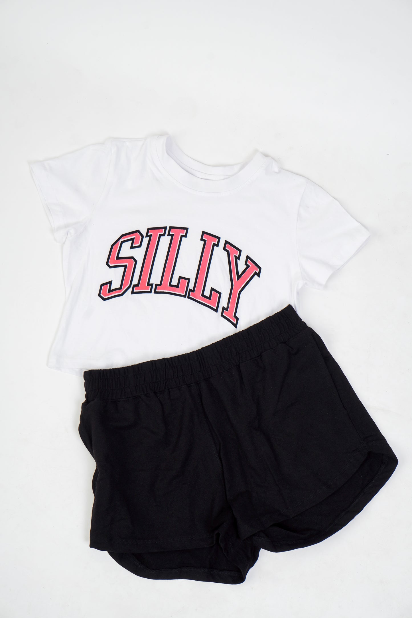 WHITE SILLY CROP TOP