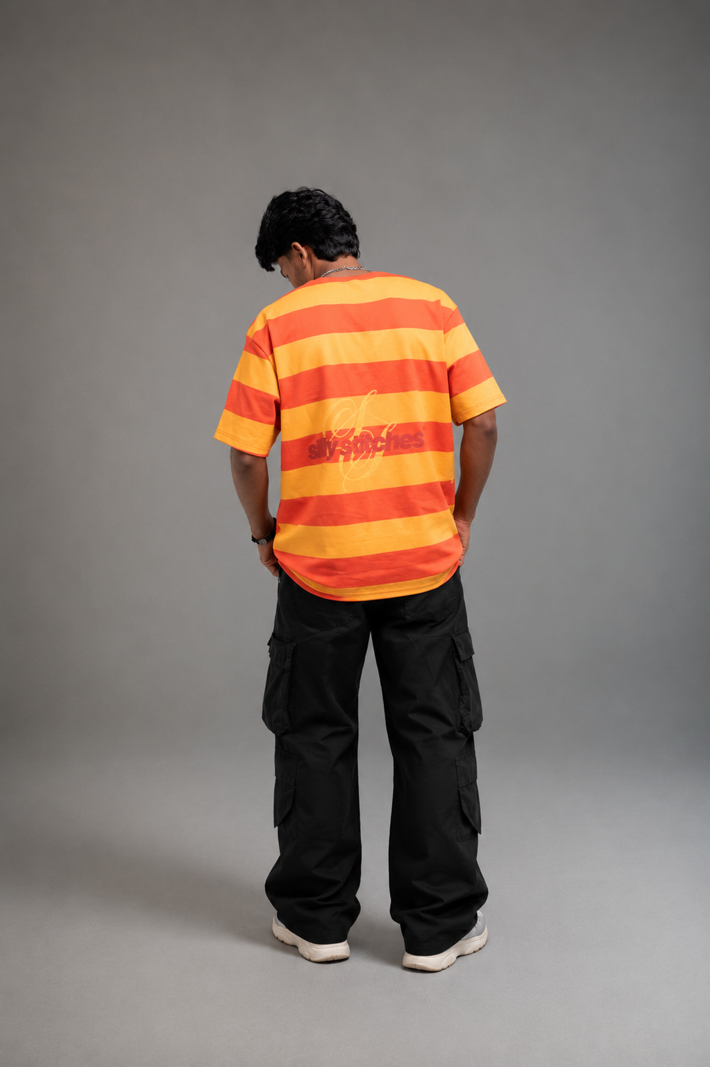 ORANGE & YELLOW STRIPES T-SHIRT - Verano Contigo