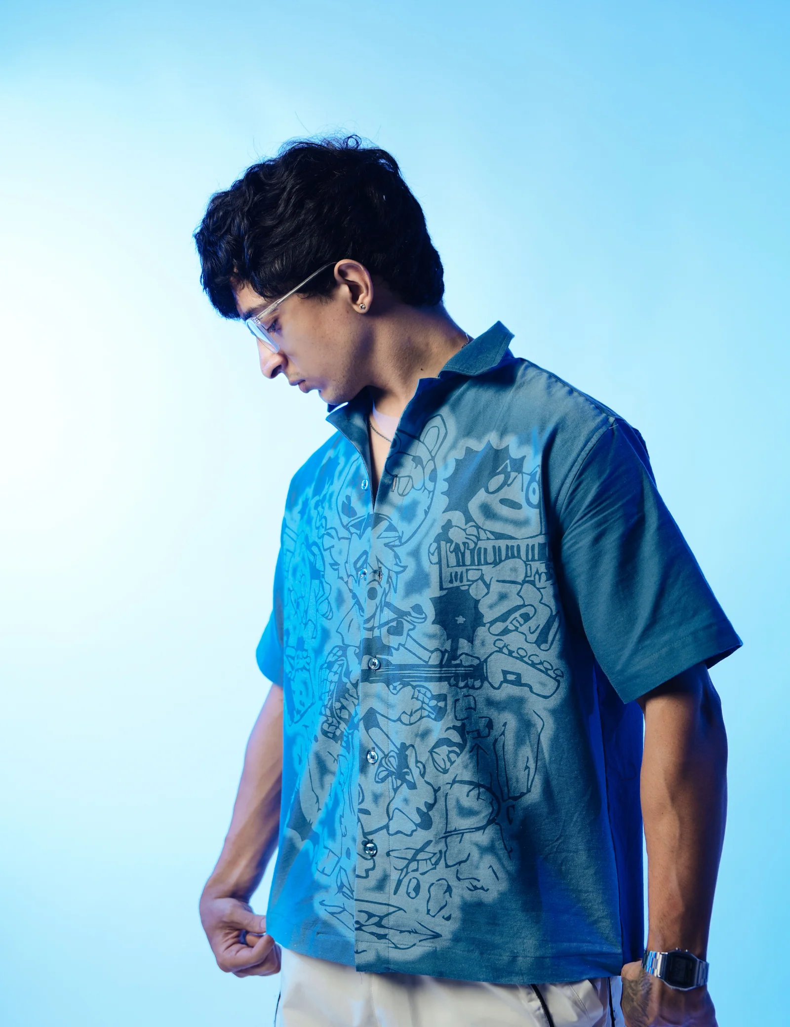SILLY SAVANTS BLUE SHIRT